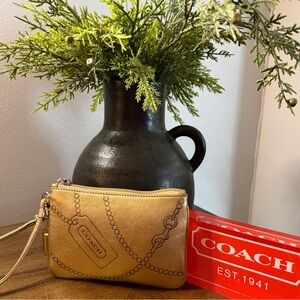Coach Metallic Gold Wristlet